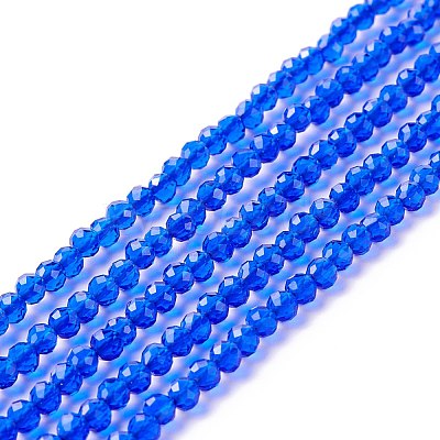 Transparent Glass Beads Strands GLAA-C019-01B-03-1