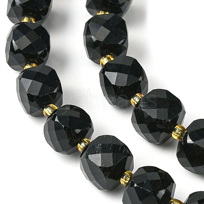 Natural Obsidian Beads Strands G-Q010-A23-01-1