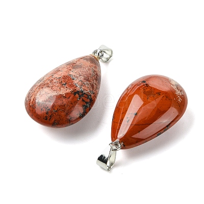 Natural Red Jasper Pendants GG-K002-09F-1