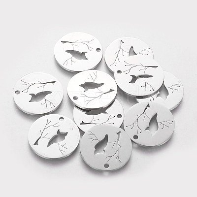 Non-Tarnish 201 Stainless Steel Pendants STAS-Q201-T400-1