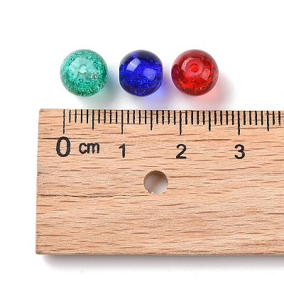 Round Crackle Glass Beads X-CCG-Q001-8mm-M-1