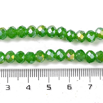 Baking Electroplate Glass Beads Strands DGLA-A039-J8mm-B11-1