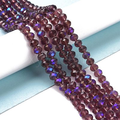 Electroplate Glass Beads Strands EGLA-A034-T4mm-L14-1