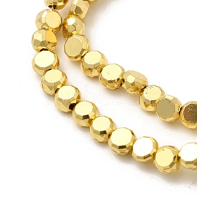 Electroplate Glass Beads Strands EGLA-F166-04A-G-1