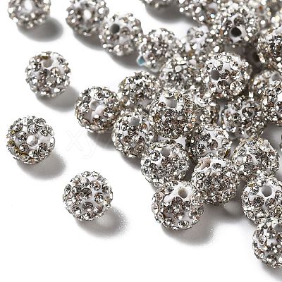 Pave Disco Ball Beads RB-Q195-6mm-001-1