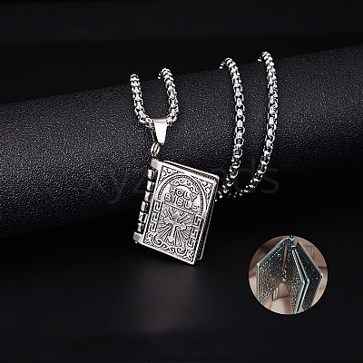 Alloy Pendant 201 Stainless Steel Chain Necklaces for Men FS-WG1D596-11-1