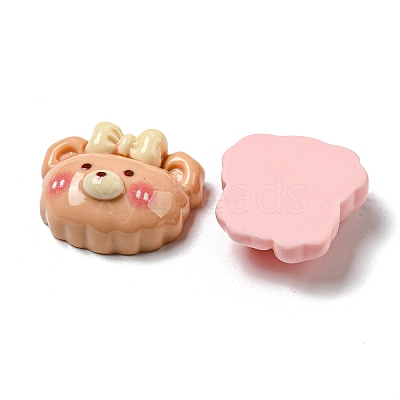 Opaque Resin Decoden Cabochons RESI-F052-B08-1