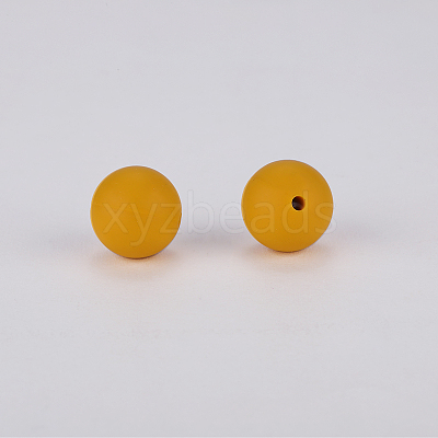 Round Silicone Focal Beads SI-JX0046A-55-1