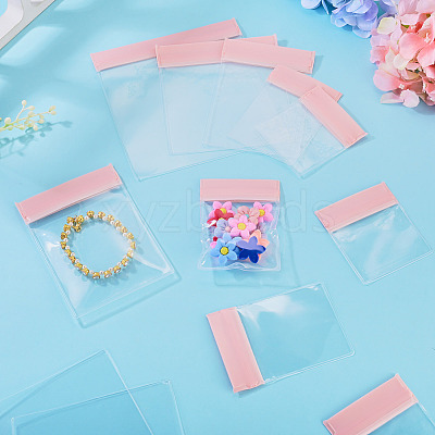 45Pcs 5 Styles Transparent EVA Jewelry Resealable Bags ABAG-TA0002-30-1