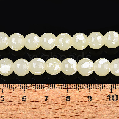 Baking Paint Glass Beads X1-DGLA-N015-8mm-08-1