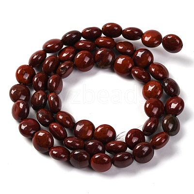 Natural Red Rainbow Jasper Beads Strands G-T047-A15-01-1