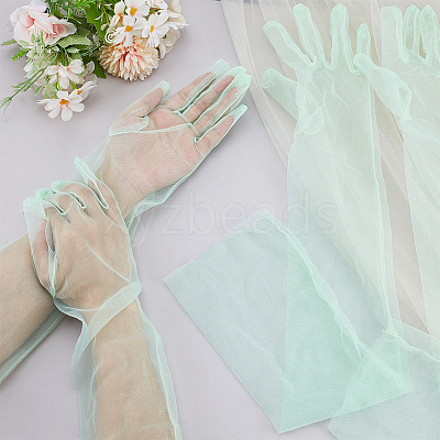 2 Pairs Tulle Gloves AJEW-ME0001-72-1
