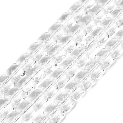Transparent Glass Beads Strands X-GLAA-L050-A18-1
