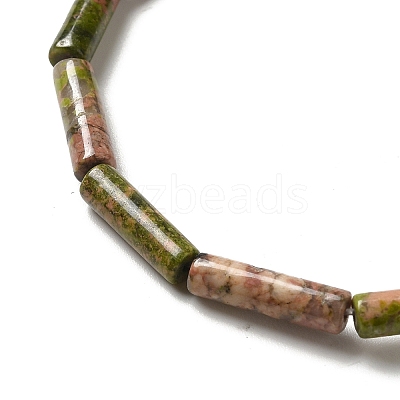 Natural Unakite Beads Strands G-D464-21-1