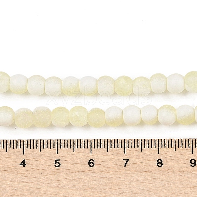 Frosted Crackle Glass Beads X1-GLAA-U001-8mm-M11-1