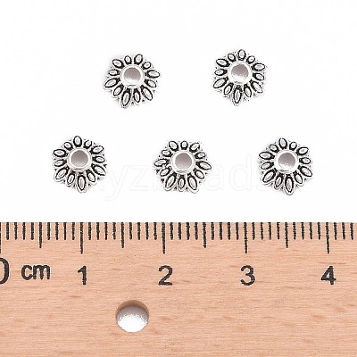 Tibetan Style Bead Caps LFH10352Y-NF-1