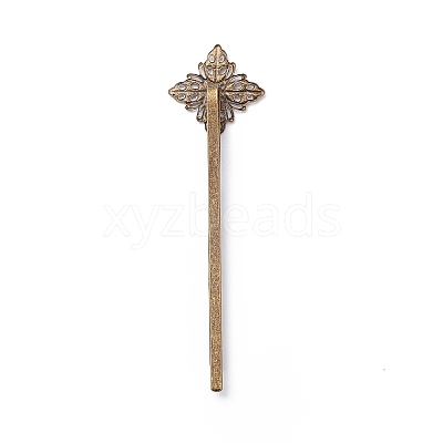 Brass Hair Bobby Pin Findings X-HJEW-H009-AB-1
