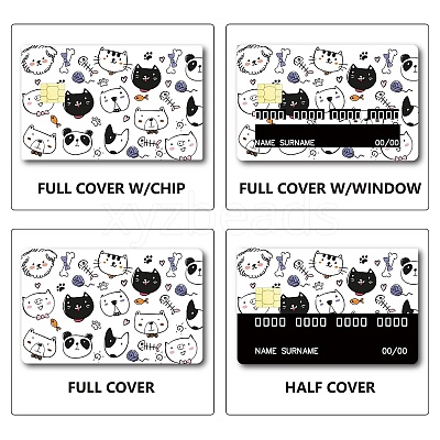 PVC Plastic Waterproof Card Stickers DIY-WH0432-055-1