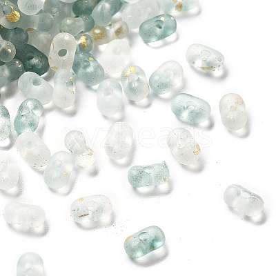Gradient Color Transparent Frosted Acrylic Beads X1-OACR-M023-06H-1