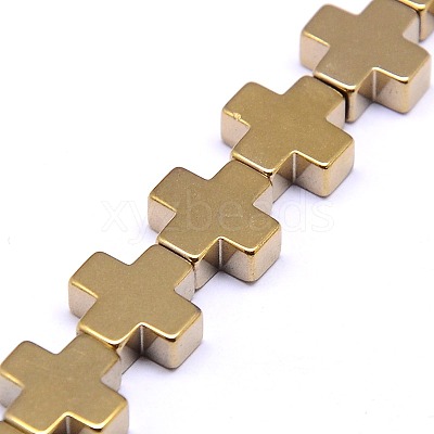 Electroplate Non-magnetic Synthetic Hematite Beads Strands G-I096-01-1
