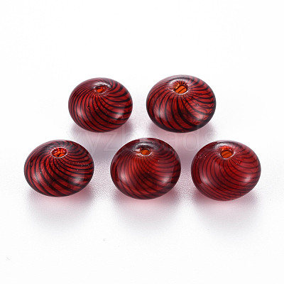 Transparent Handmade Blown Glass Globe Beads X-GLAA-T012-19A-1