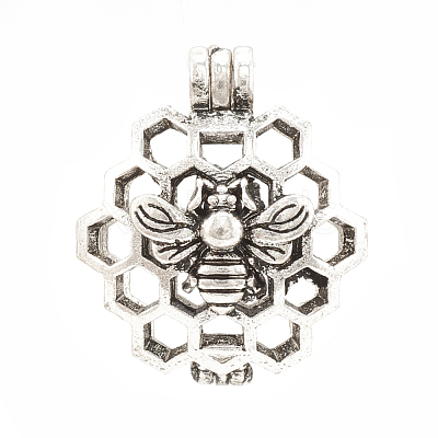 Alloy Locket Pendants PALLOY-S062-55AS-1
