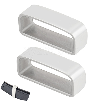 Stainless Steel Loop Keepers STAS-WH0031-42-1