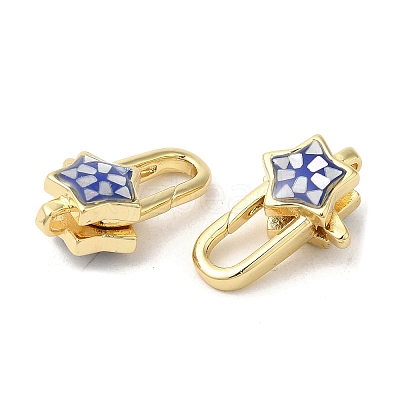 Brass Lobster Claw Clasps KK-K385-017G-1