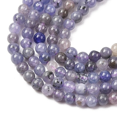 Natural Tanzanite Beads Strands G-H358-A08-3mm-01-1