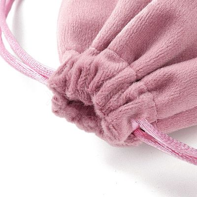 Velvet Jewelry Drawstring Storage Pouches ABAG-P013-02B-06-1
