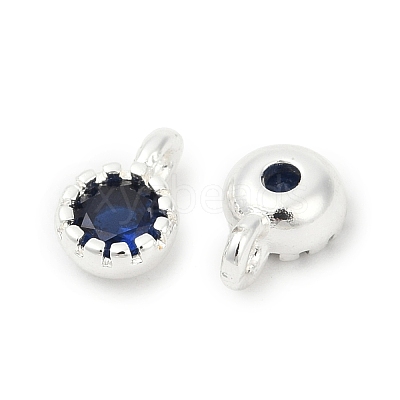 Brass Pave Cubic Zirconia Pendants KK-H204-03S-02-1