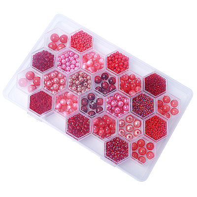 DIY 24 Style Acrylic & Resin Beads Jewelry Making Finding Kit DIY-NB0012-01F-1