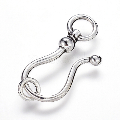 Tibetan Style S Hook Clasps LS-LF5091Y-1