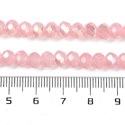 Baking Electroplate Glass Beads Strands DGLA-A039-J10mm-B08-1