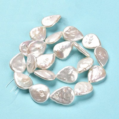 Natural Baroque Pearl Keshi Pearl Beads Strands PEAR-J007-04-1