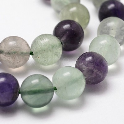 Natural Fluorite Bead Strands X-G-D840-56-8mm-AB-1