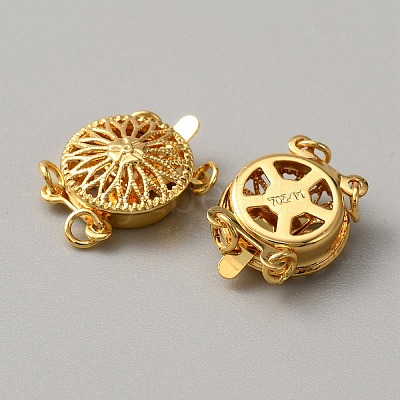 Brass Box Clasps LS-KK-WH0079-16A-G-1