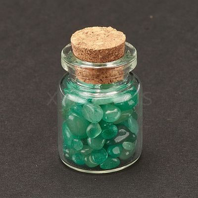 Transparent Glass Wishing Bottle Decoration DJEW-A001-01A-06-1