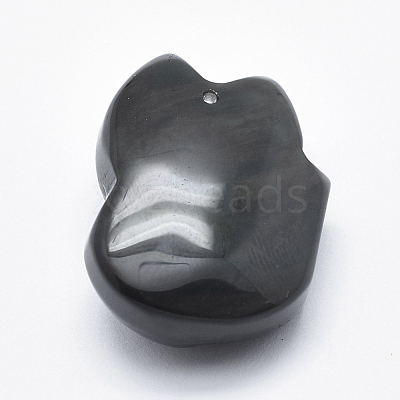 Natural Obsidian Pendants G-P360-05-1
