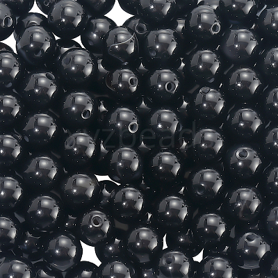 120Pcs Natural Black Onyx Beads G-PA0001-06B-1