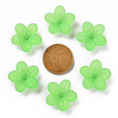 Frosted Acrylic Bead Caps MACR-S371-08A-734-1
