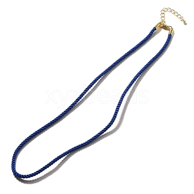 Nylon Milan Cord Necklace Making MAK-M028-01G-08-1