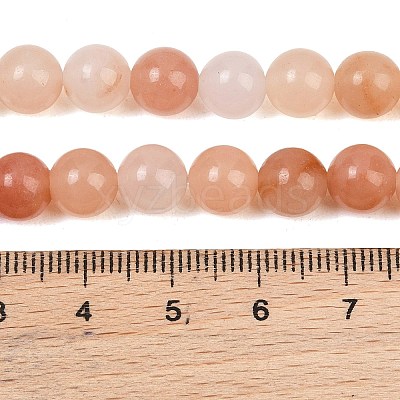Dyed Natural Pink Jade Beads Strands GG-CBAD029-A12-8mm-1