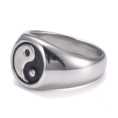 304 Stainless Steel Finger Rings STAS-H101-01P-10-1