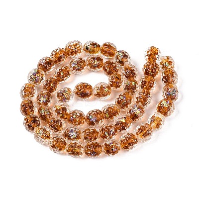 Handmade Foil Glass Beads FOIL-N029-10E-1