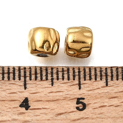 Hammered Textured 304 Stainless Steel Spacer Beads STAS-L315-073A-G04-1