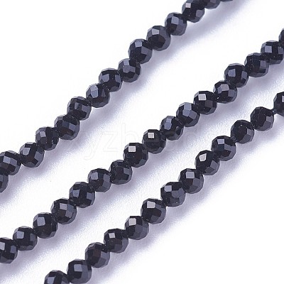 Faceted Glass Beads Strands G-F619-09B-2mm-1