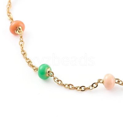Stainless Steel Satellite Chain Bracelets BJEW-JB06093-1