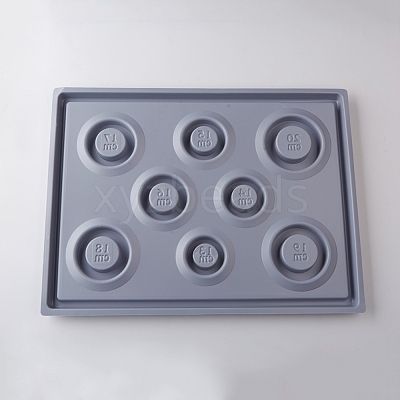8 Sizes Plastic Rectangle Bracelet Design Board TOOL-D052-01-1
