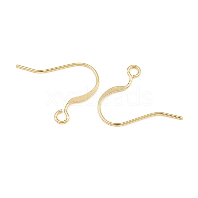 Brass Flat Ear Wire KK-CBA57BD-09G-1